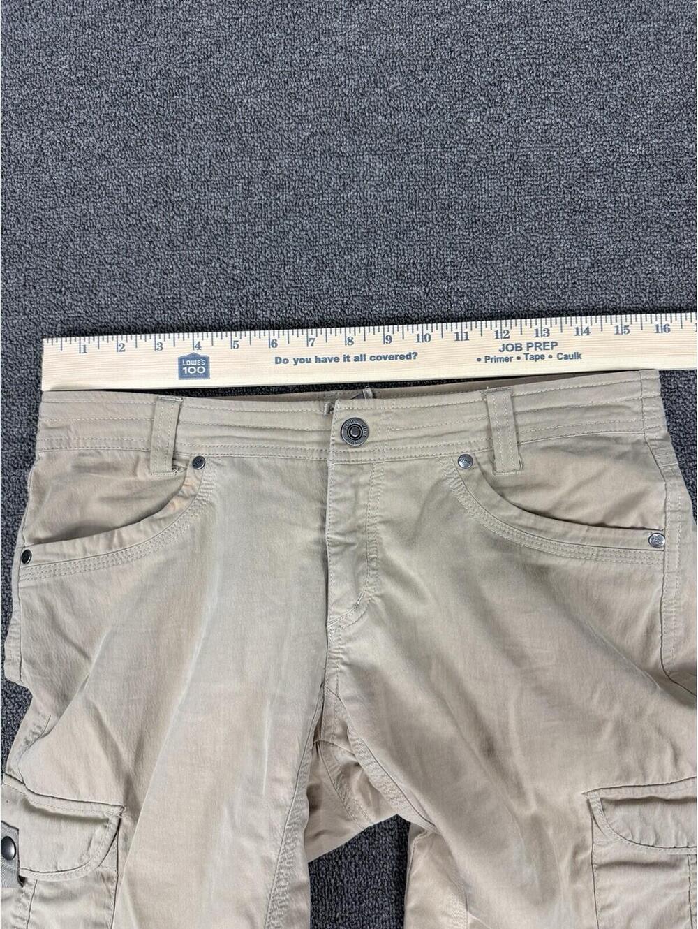 Kuhl Legendary Pants Womens 6 Reg Khaki Cargo Hiking Nylon Blend Roll Up - Picture 4 of 9